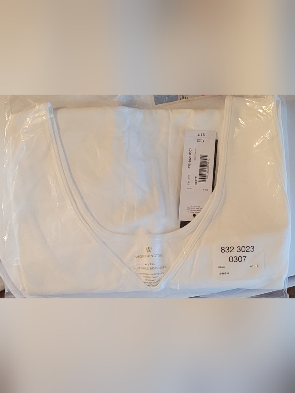 Women's Worthington Size XL/2X Suitable Seamless Camisoles - Bundle of 4